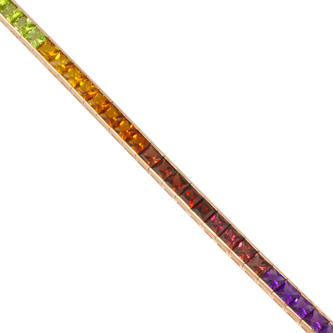 BELLARRI Eternal Love - Rose Gold / Multi Color Gemstone - Bracelet (close up)
