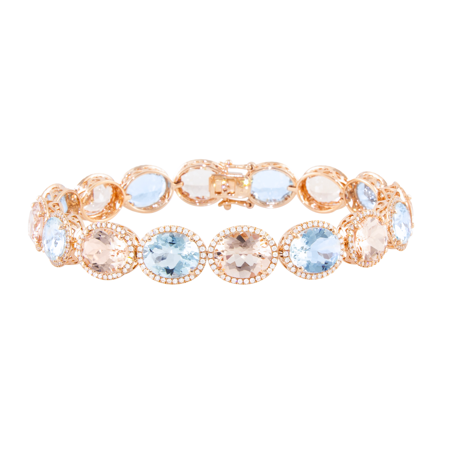 Aqua & Morganite – Bracelet