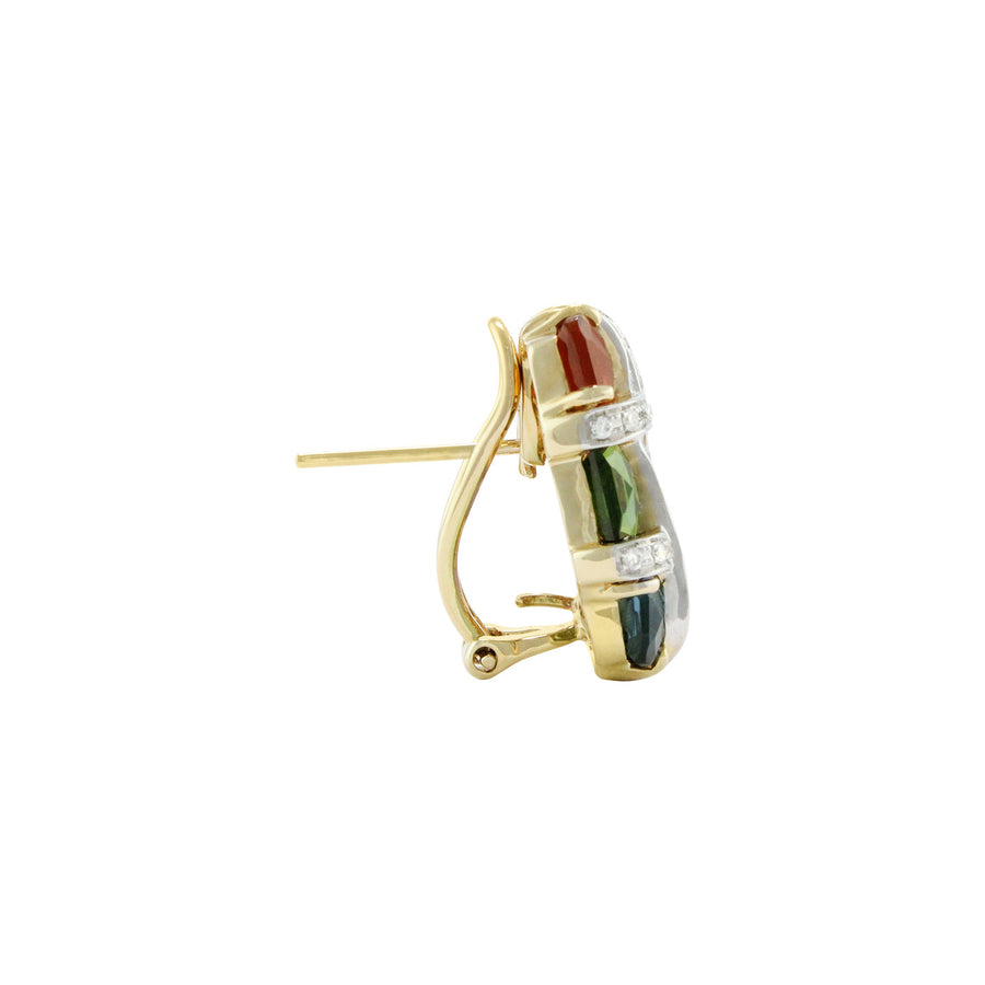 BELLARRI Mosaic Earrings  (side view)