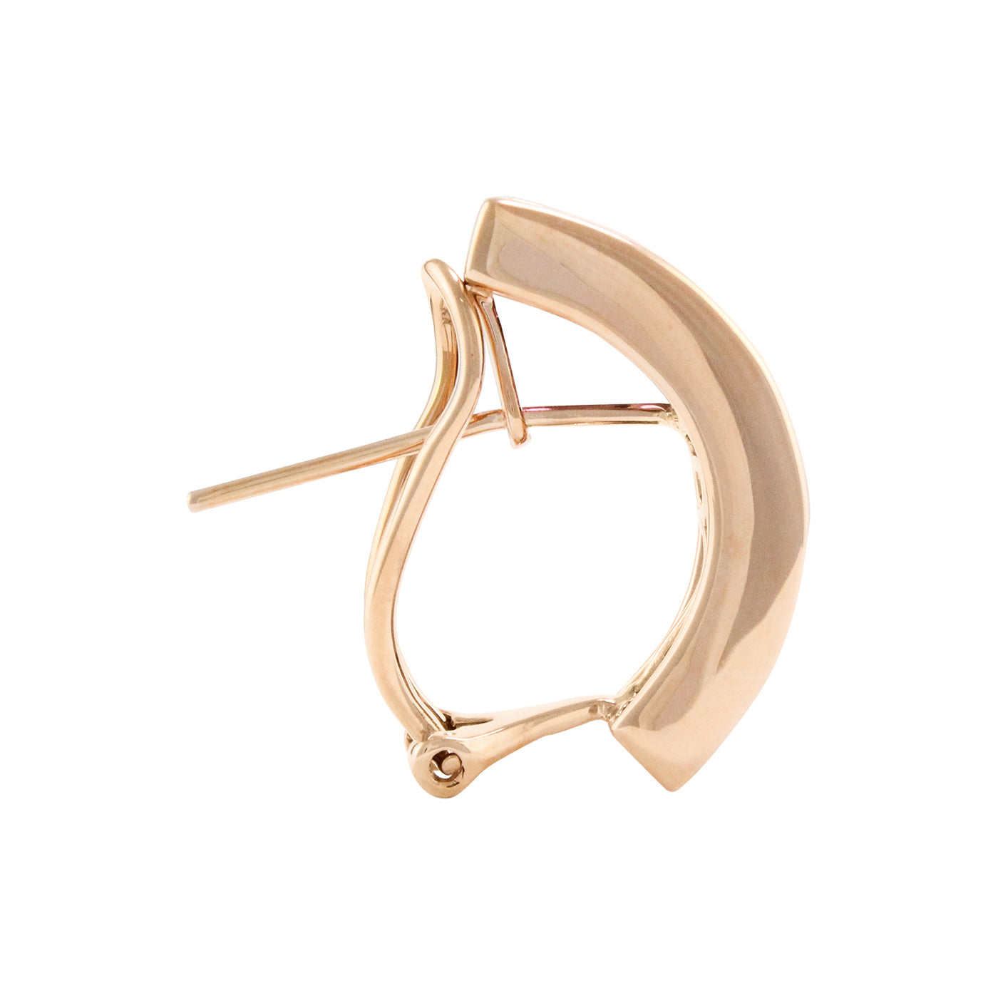 BELLARRI Eternal Love - Rose Gold / Rhodolite - Earrings (side view)