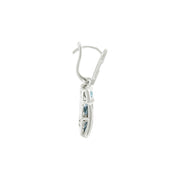 BELLARRI Galaxy of Love - Earrings (White Gold / Diamonds / Blue Topaz) side view