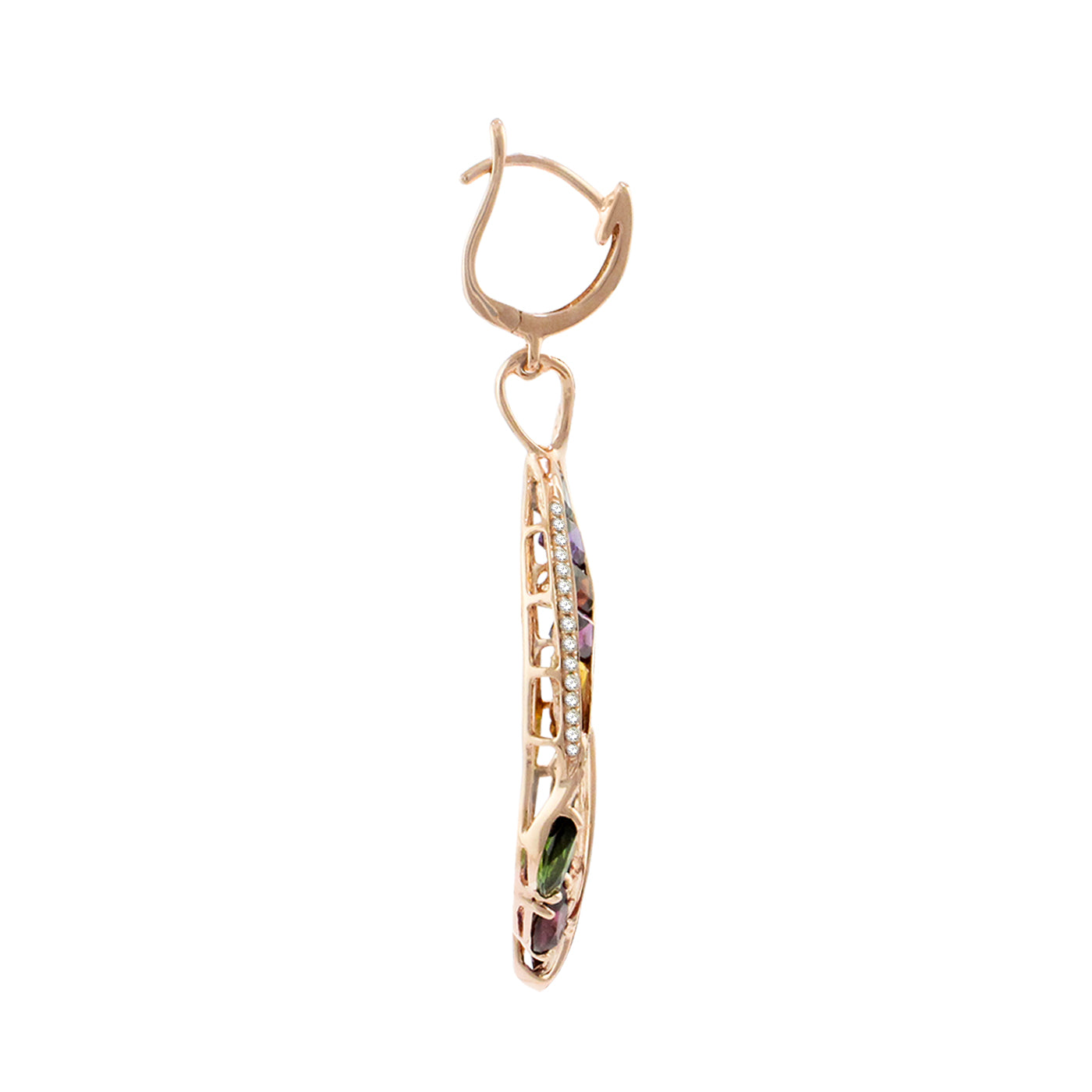 BELLARRI Capri Multi Color Earrings (side view)