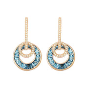 BELLARRI Poetry in Motion - Earrings (Rose Gold & Blue Topaz)
