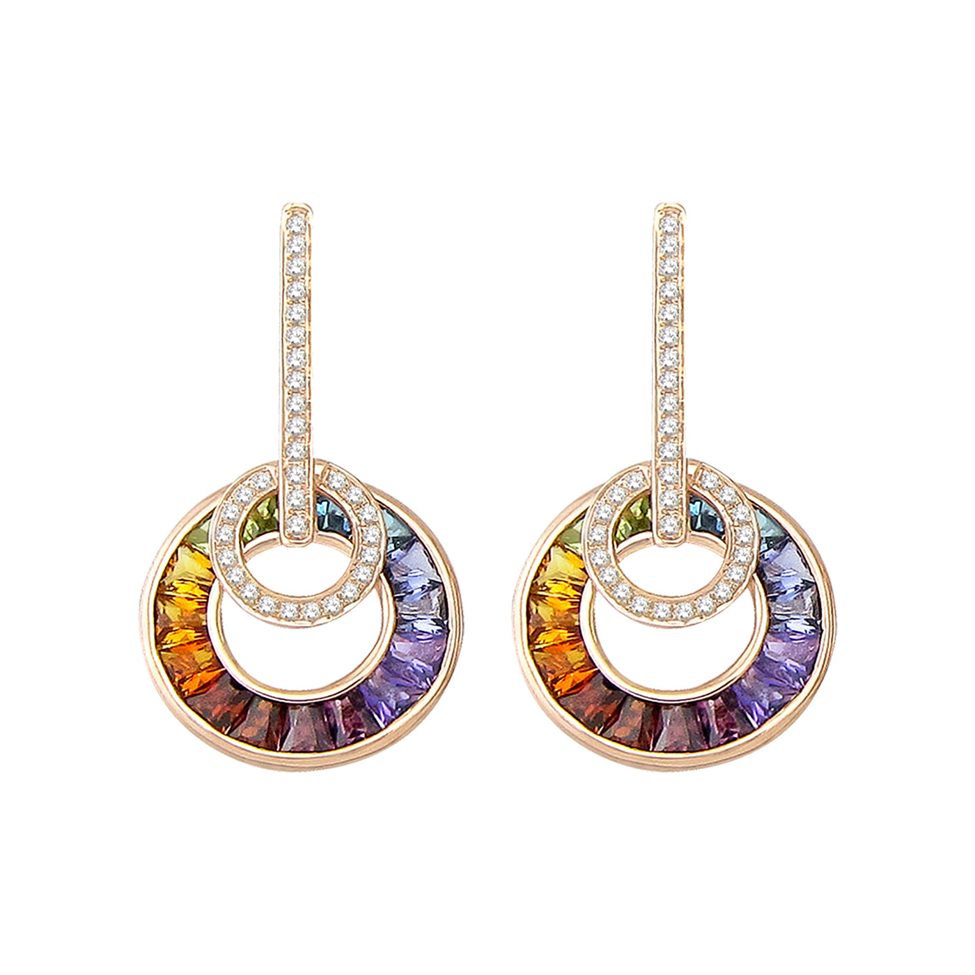 BELLARRI Poetry in Motion - Earrings (Rose Gold & Multi)