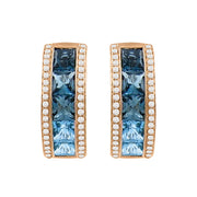 BELLARRI Eternal Love - Earrings (Rose Gold / Blue Topaz)