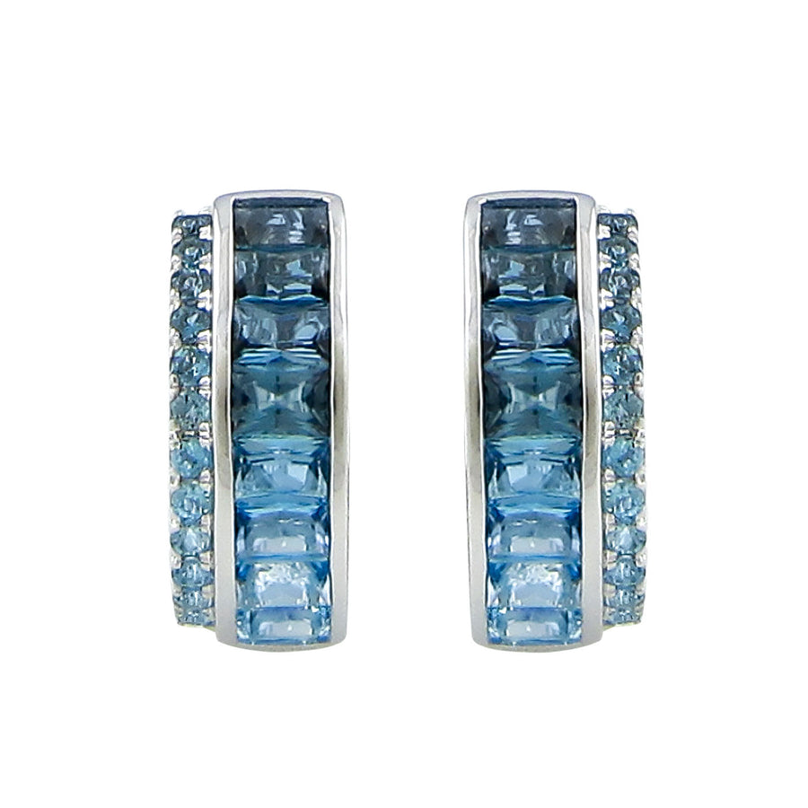BELLARRI Eternal Love - Earrings (White Gold / Blue Topaz)