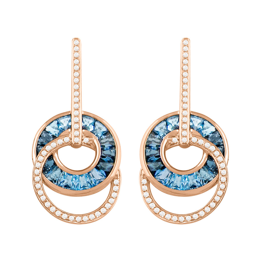 BELLARRI Malibu - Blue Topaz Earrings