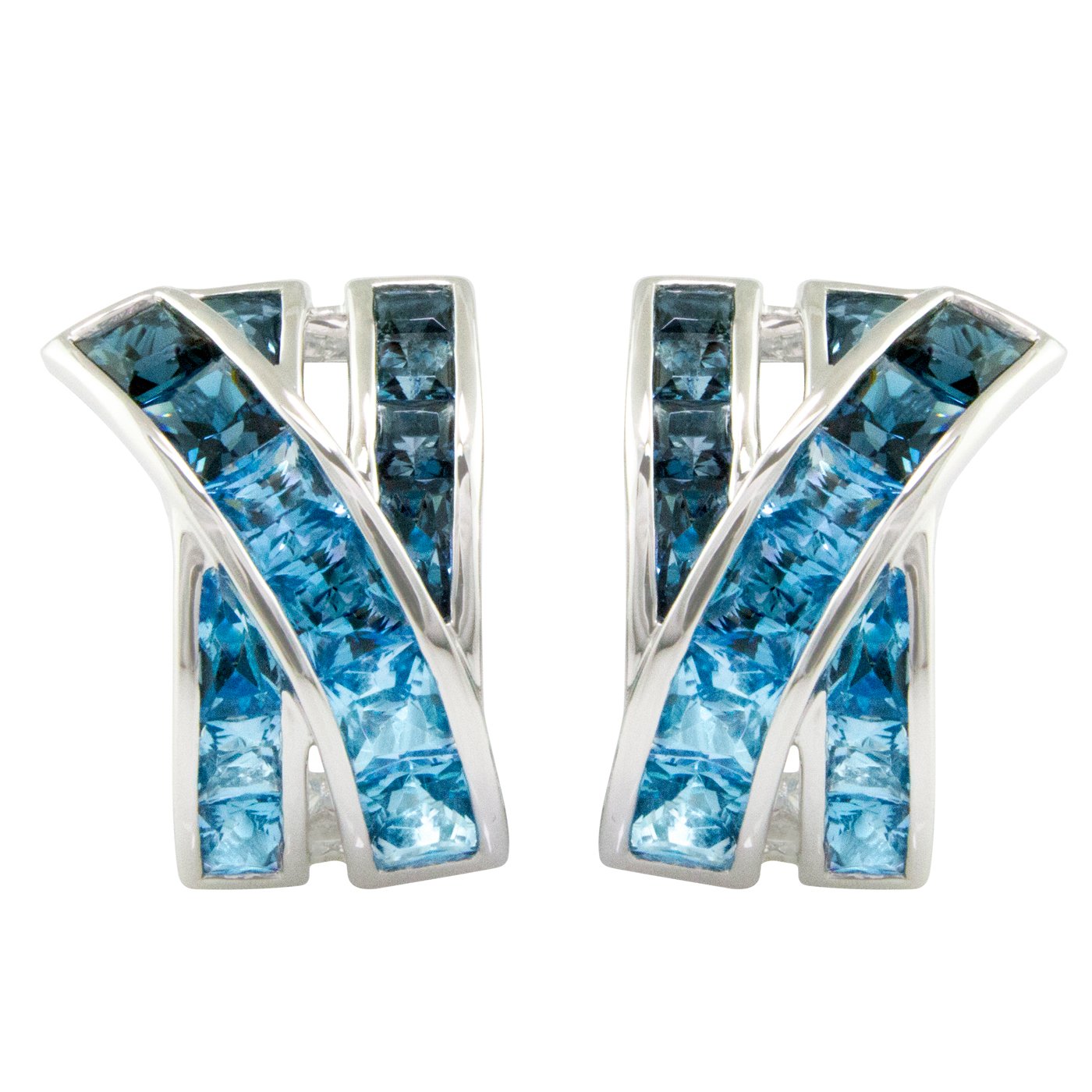 BELLARRI Eternal Love - Earrings (White Gold / Swiss Blue Topaz / London Blue Topaz)
