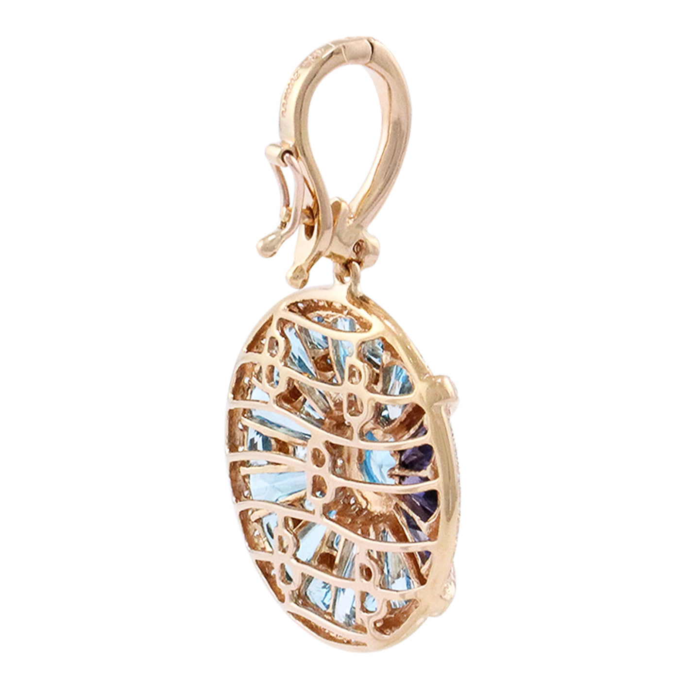 BELLARRI Circle of Love - Enhancer / Pendant back view  (14kt or 18kt Rose Gold)