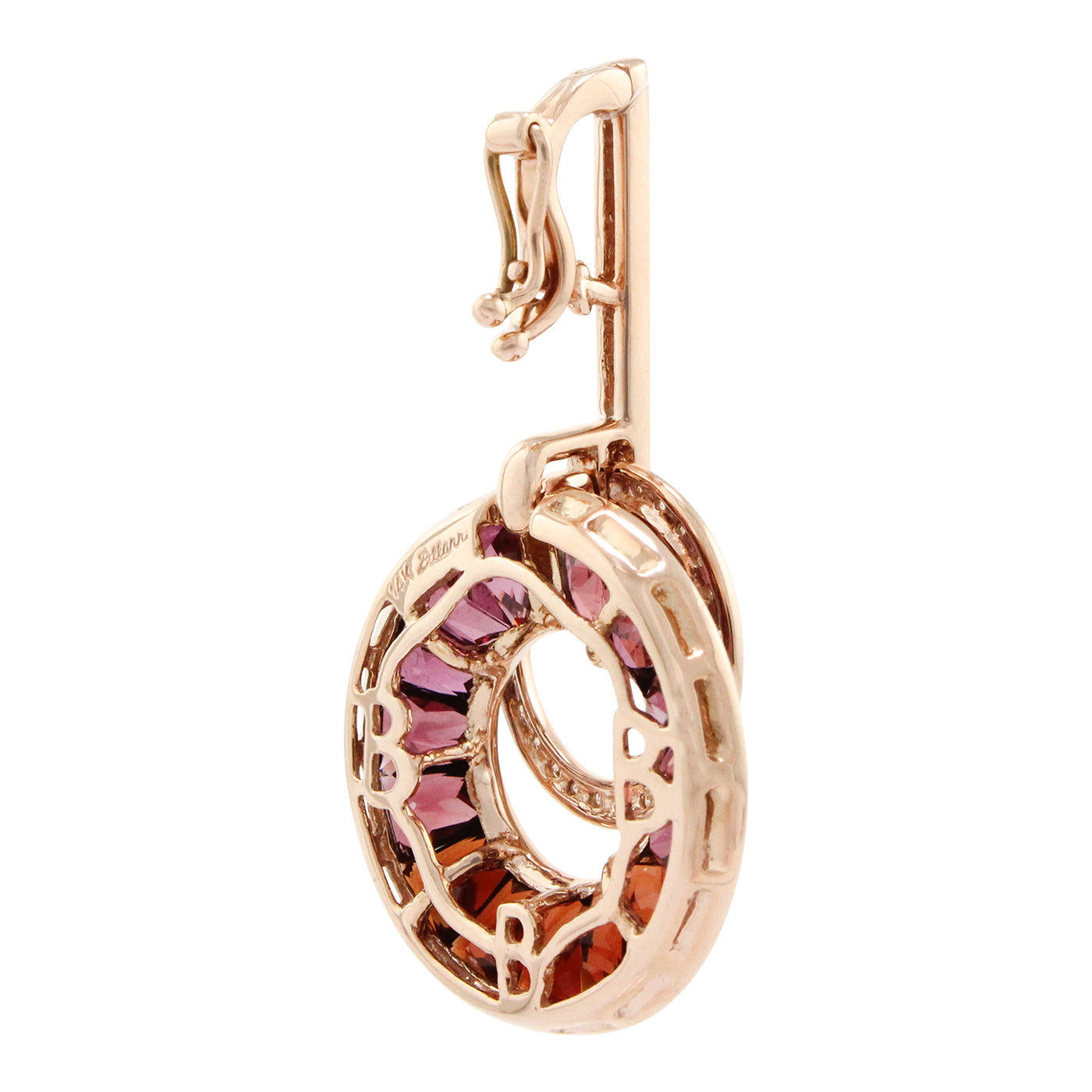 BELLARRI Poetry in Motion Enhancer (Rose Gold & Rhodolite) back view