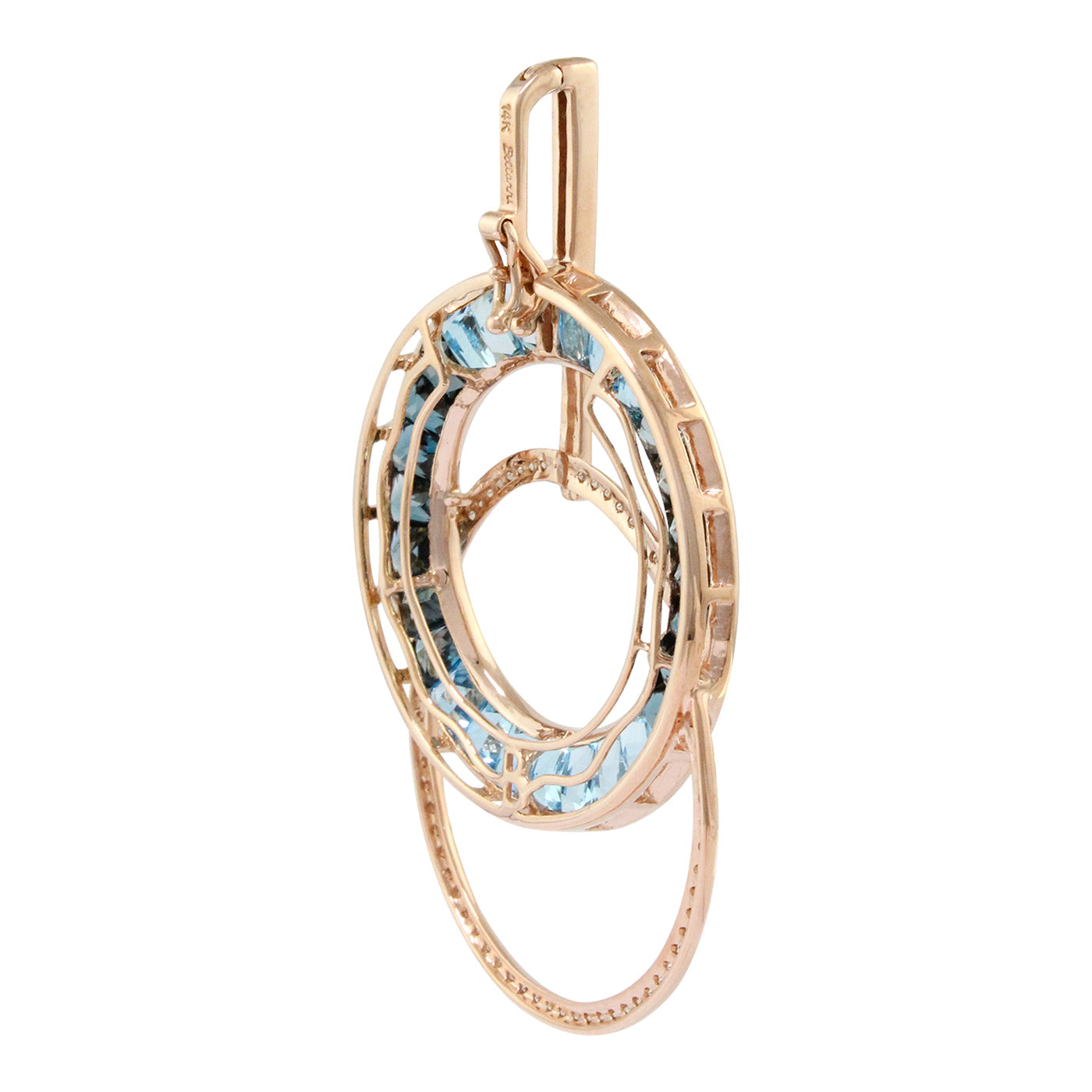 BELLARRI Malibu - Blue Topaz Enhancer (Rose Gold) side view