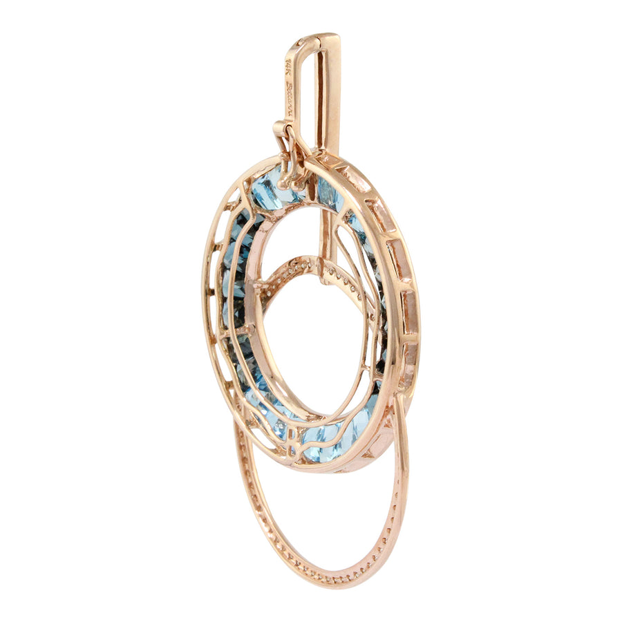 BELLARRI Malibu - Blue Topaz Enhancer (Rose Gold) side view