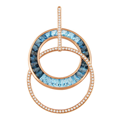 BELLARRI Malibu - Blue Topaz Enhancer (Rose Gold)