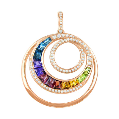 BELLARRI Malibu - Enhancer (Multi Color Gemstones 38mm x 28mm)