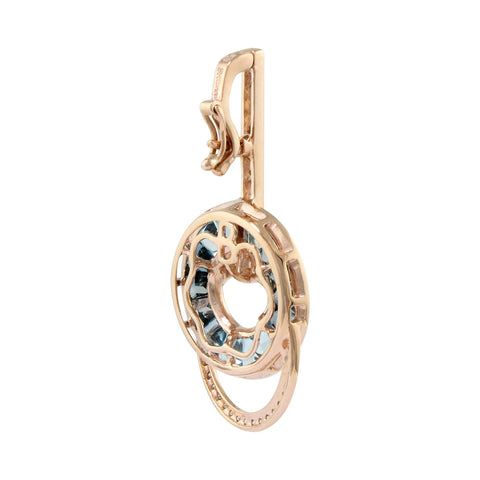 BELLARRI Malibu - Blue Topaz Enhancer (Rose Gold 29mm x 16mm) side view