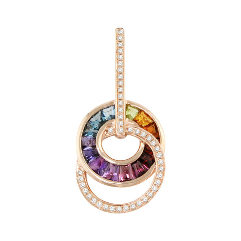 BELLARRI Malibu - Enhancer (Multi Color Gemstones 29mm x 16mm)