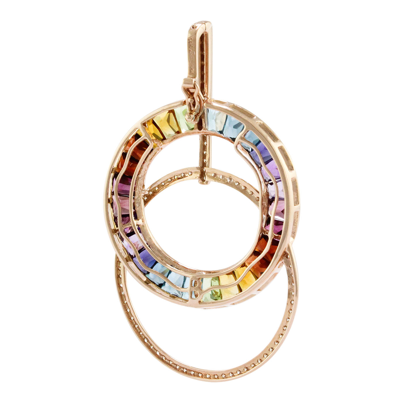 BELLARRI Malibu - Enhancer (Multi Color Gemstones 50mm x 31mm) side view