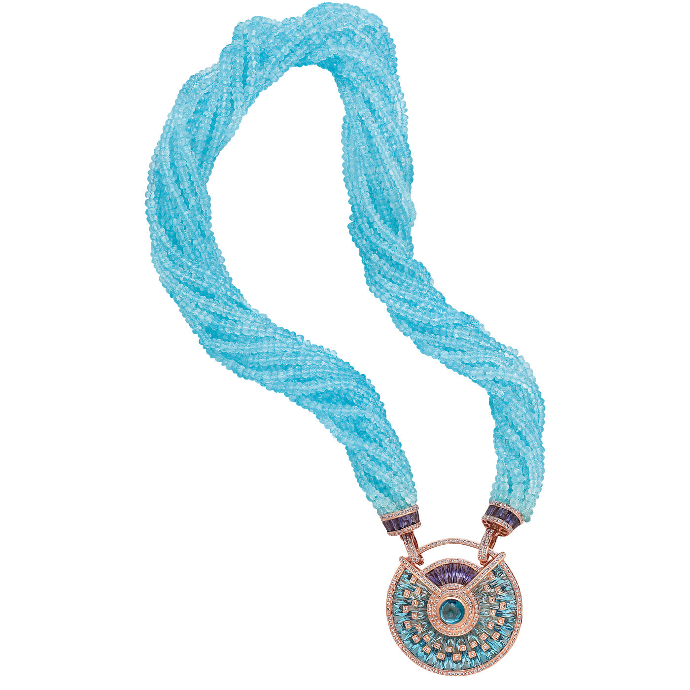 BELLARRI Circle of Love - Necklace (full view) 18kt Rose Gold