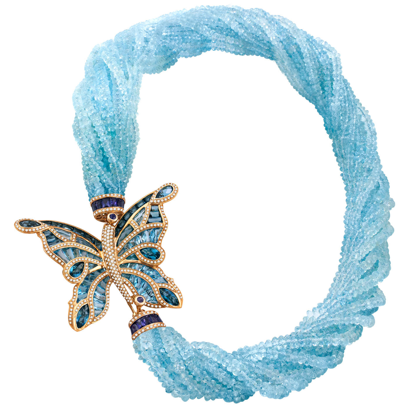 BELLARRI Madame Butterfly - Necklace with detachable Brooch / Pin