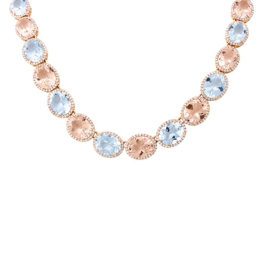 Aqua & Morganite – Necklace