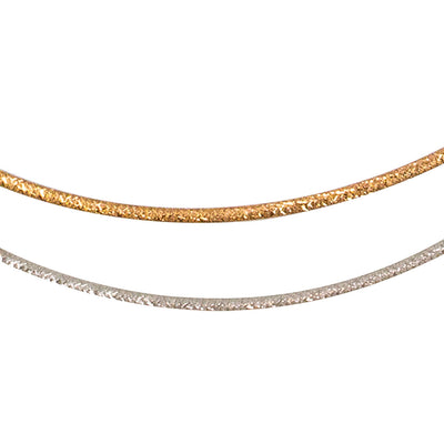 14 kt Reversible Omega Chain - Rose Gold / White Gold - from BELLARRI