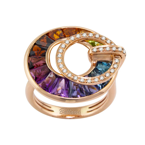 BELLARRI Poetry in Motion Ring (Rose Gold & Multi) large version