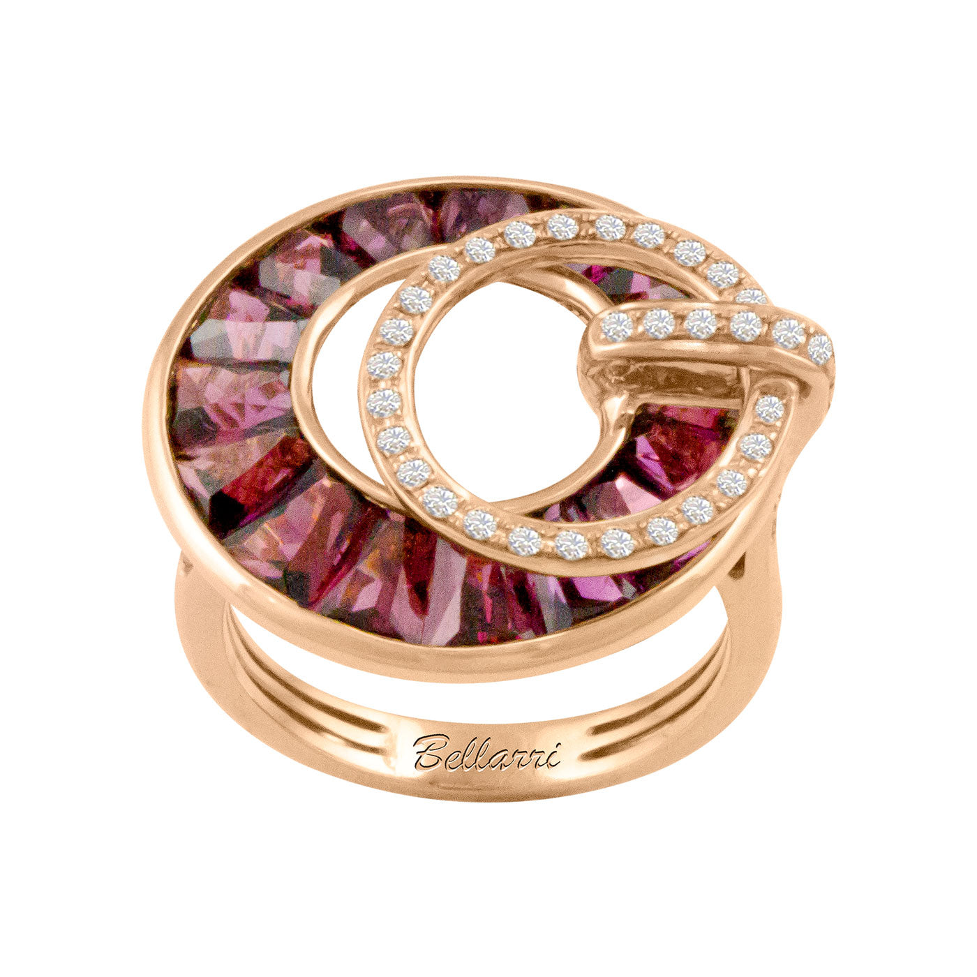 BELLARRI Poetry in Motion Ring (Rose Gold & Rhodolite)